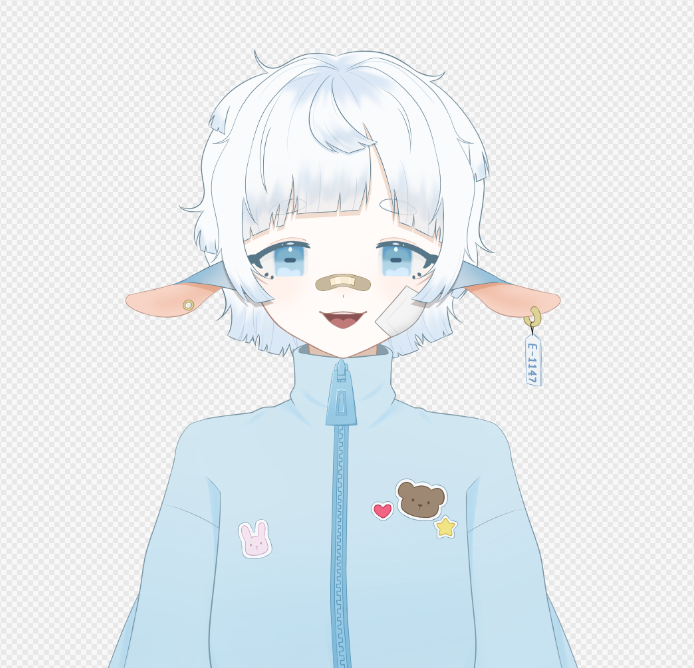 염소소녀 공용 2D 아바타 모델