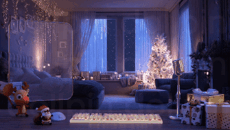 크리스마스 배경 5종 세트/christmas room set /방송배경세트 Ver.2 썸네일 1