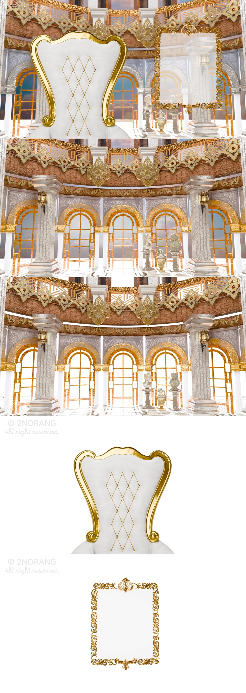 [배경화면] Golden Palais (4색 / 낮,밤) 썸네일 6
