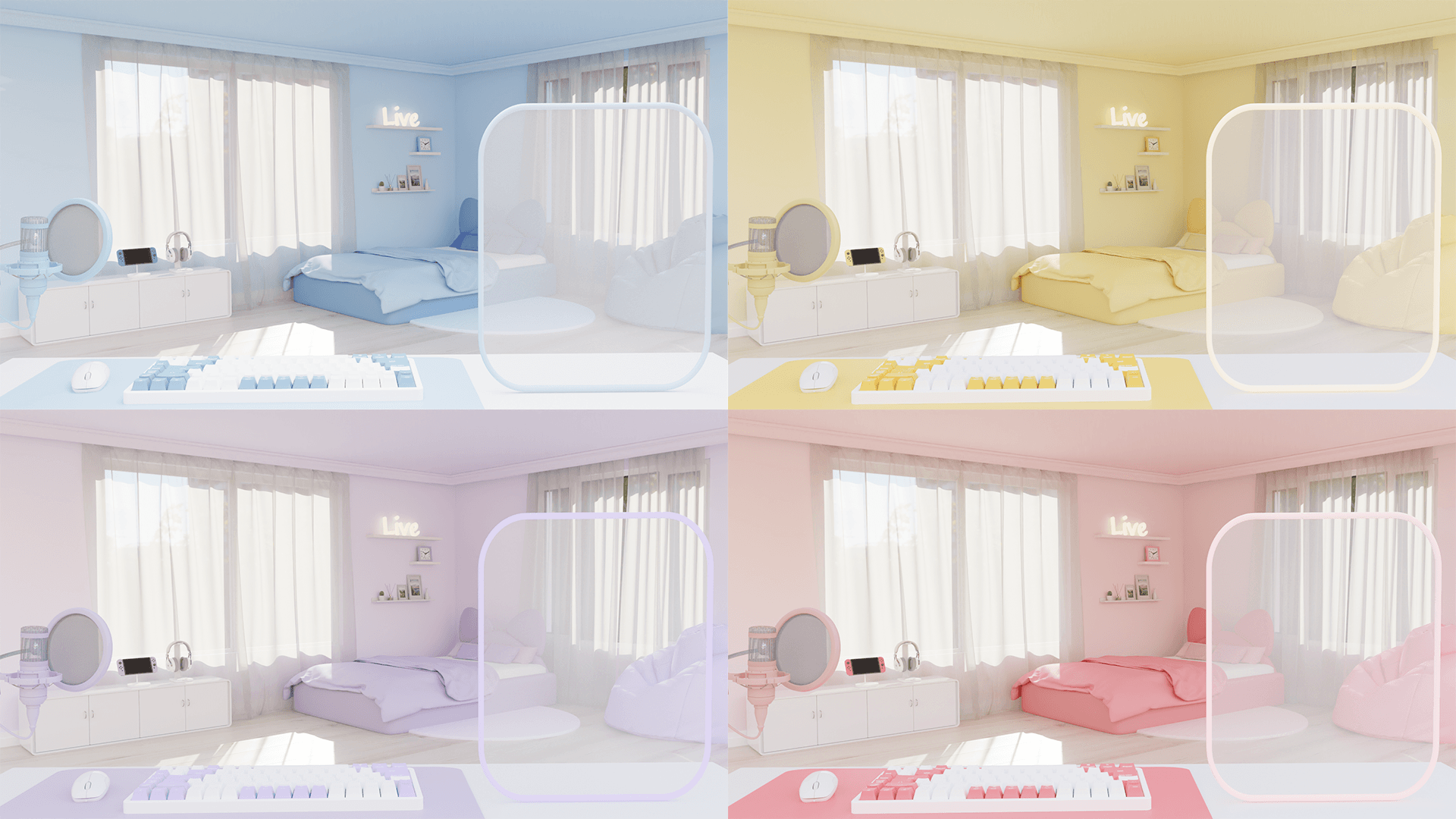 갓성비 방송배경화면 - 3D Simple Room