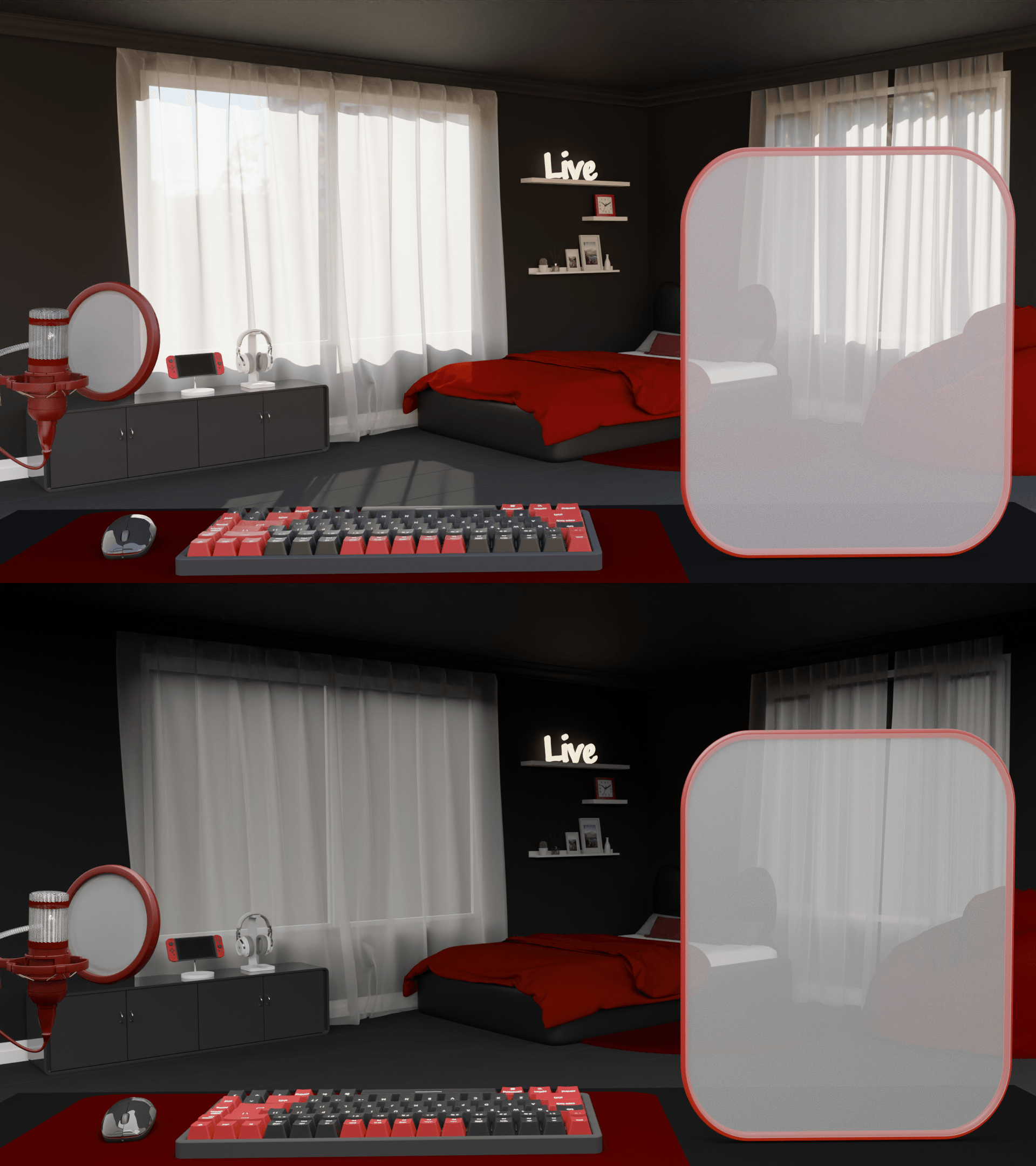 갓성비 방송배경화면 - 3D Simple Room 썸네일 8