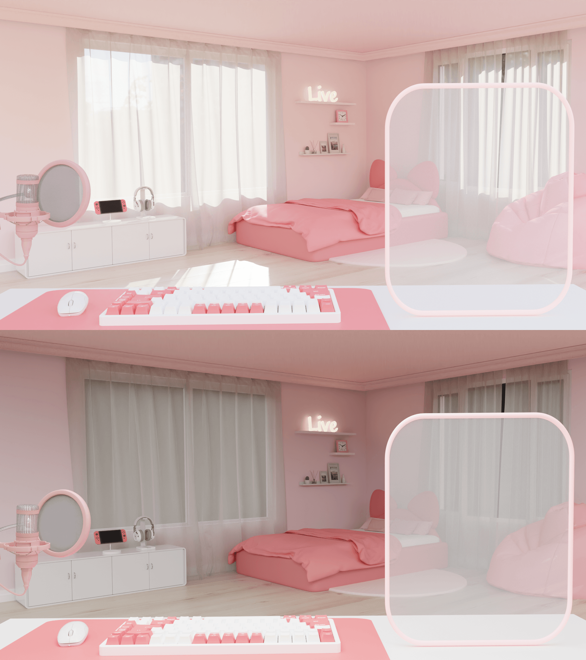 갓성비 방송배경화면 - 3D Simple Room 썸네일 5