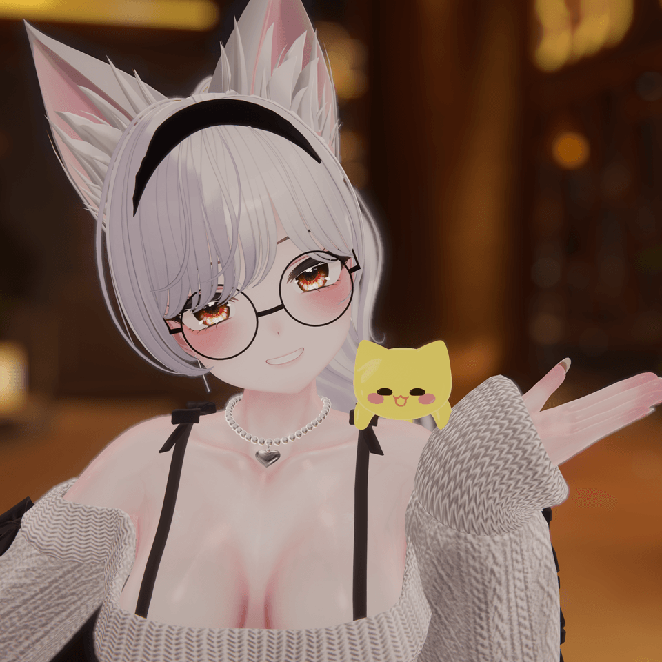 【VRChat 3D Accessories】 모찌냥 썸네일 6