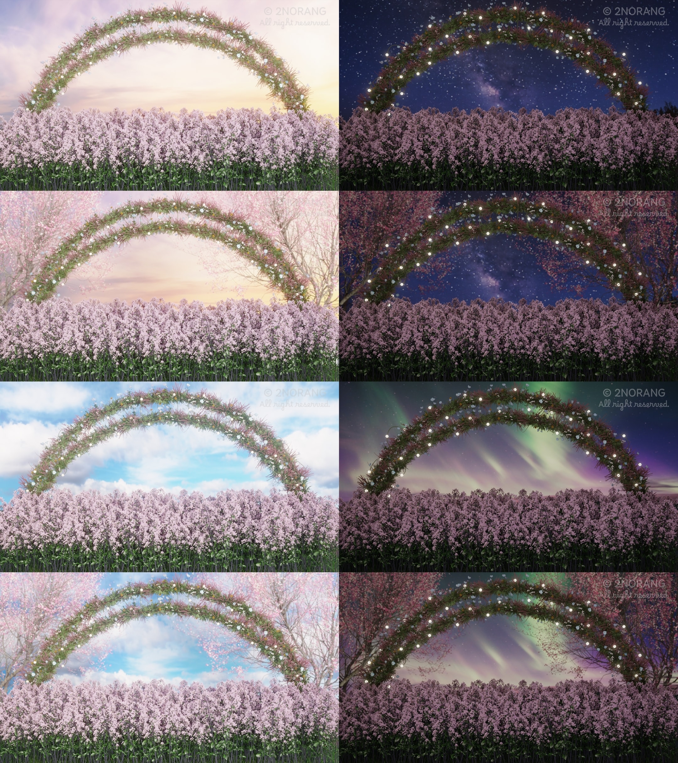 [방송 배경 화면] flower garden 썸네일 3