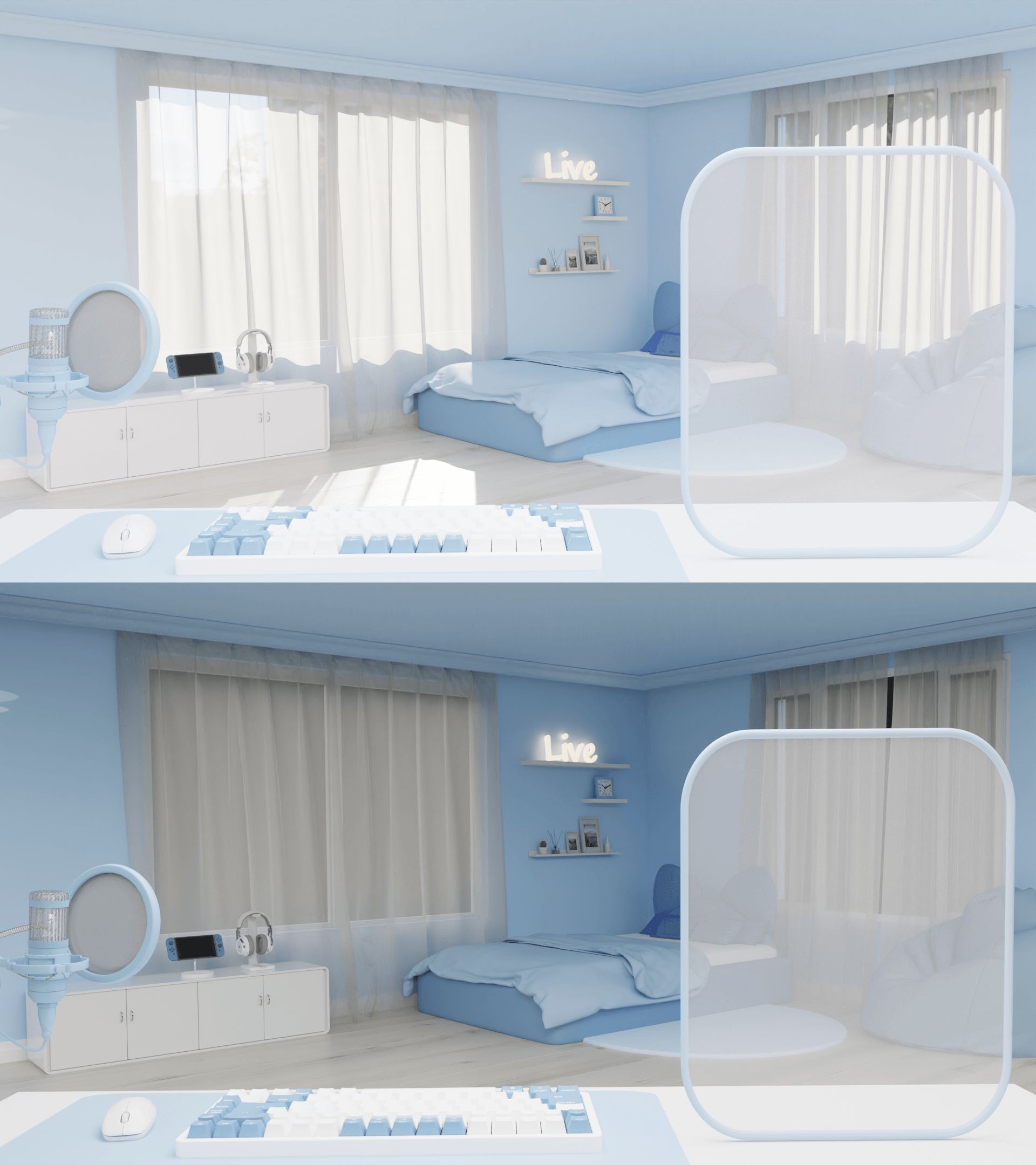 갓성비 방송배경화면 - 3D Simple Room 썸네일 3