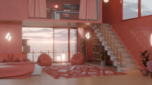 [방송 배경]  4K Basic Room_Day (4color) 썸네일 4