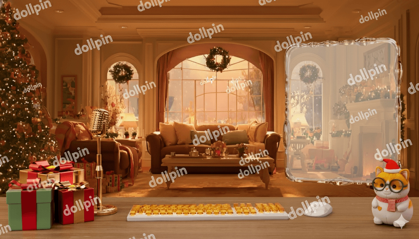 크리스마스 배경 3종 세트/christmas room set /방송배경세트 썸네일 3
