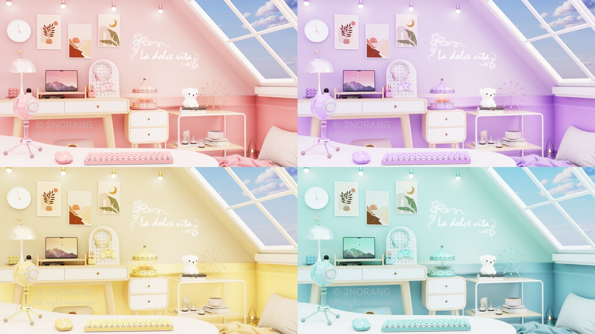 [배경화면] La Dolce Vita Room 썸네일 1
