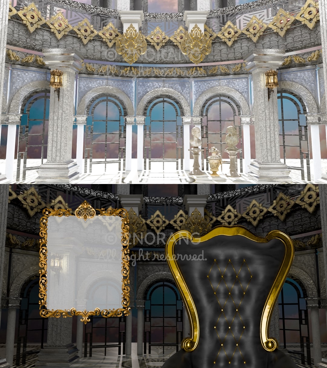 [배경화면] Golden Palais (4색 / 낮,밤) 썸네일 3