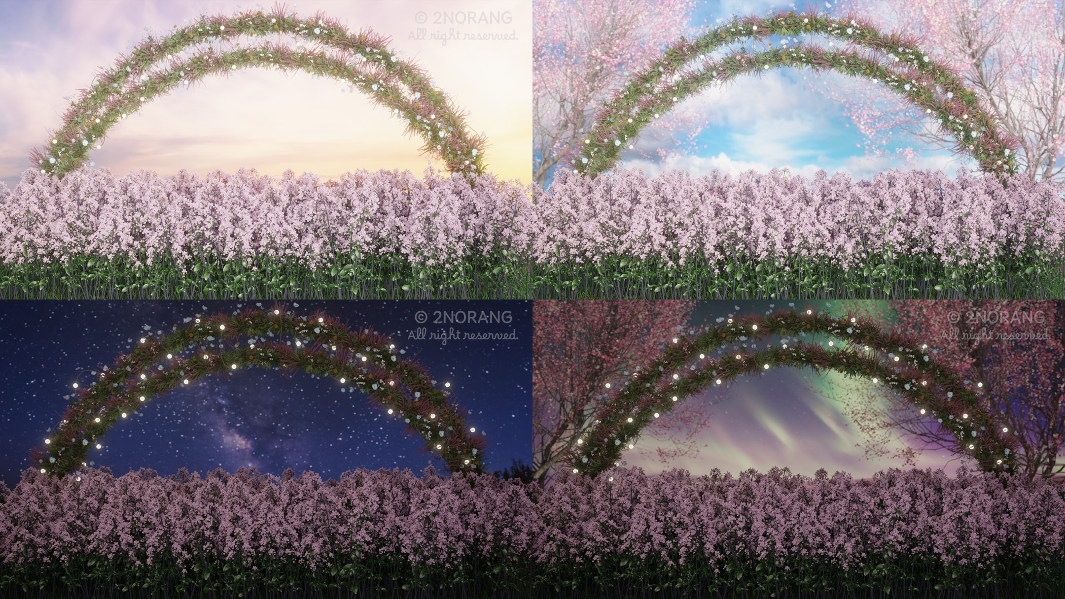 [방송 배경 화면] flower garden 썸네일 2