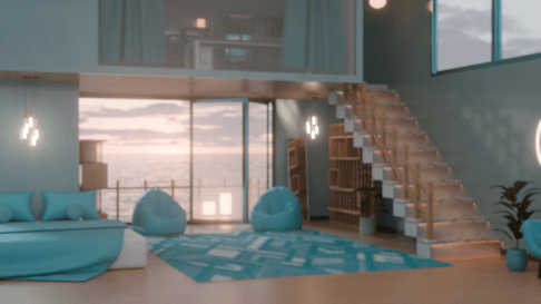 [방송 배경]  4K Basic Room_Day (4color) 썸네일 3