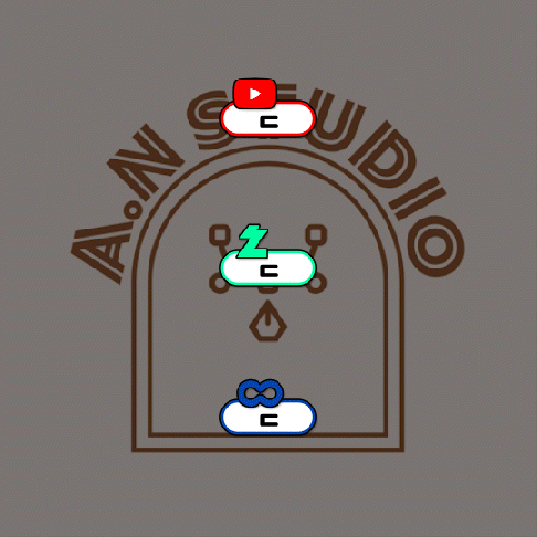 심플한 플랫폼 로고 반응형 자막바