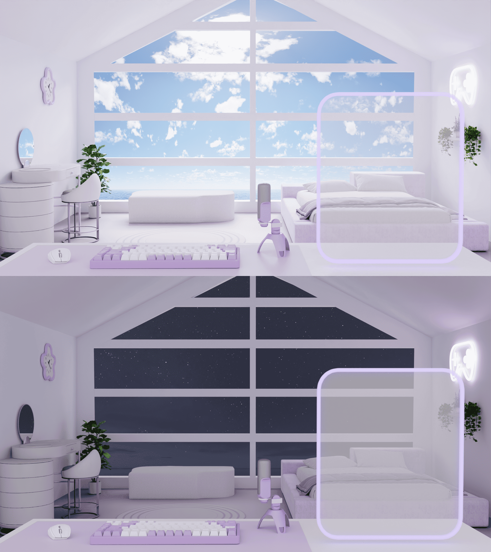 3D 방송 배경화면 - 파스텔룸 썸네일 5